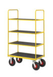 Warehouse trolley 4 shelf