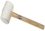 FLAT FACED WHITE RUBBER MALLET